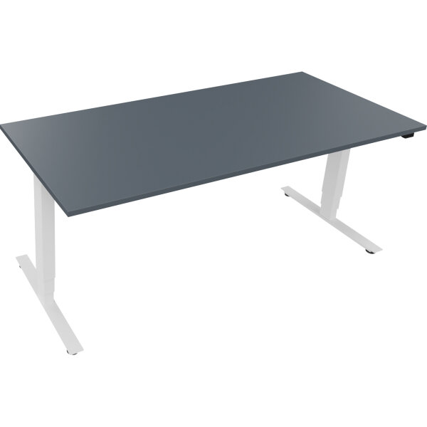 Schreibtisch Maße: 1.800 x 625-1.285 x 800 mm (B x H x T) Holz lavagrau