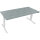 Schreibtisch Maße: 1.800 x 625-1.285 x 800 mm (B x H x T) Holz beton hell