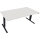 Schreibtisch Maße: 1.800 x 625-1.285 x 900 mm (B x H x T) Holz diamant weiß