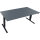 Schreibtisch Maße: 1.800 x 625-1.285 x 900 mm (B x H x T) Holz lavagrau