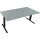 Schreibtisch Maße: 1.800 x 625-1.285 x 900 mm (B x H x T) Holz beton hell