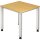Hammerbacher Schreibtisch Q-Serie Maße: 800 x 685-810 x 800 mm (B x H x T) Spanplatte buche