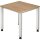 Hammerbacher Schreibtisch Q-Serie Maße: 800 x 685-810 x 800 mm (B x H x T) Spanplatte nussbaum