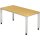 Hammerbacher Schreibtisch Q-Serie Maße: 1.600 x 685-810 x 800 mm (B x H x T) Spanplatte buche