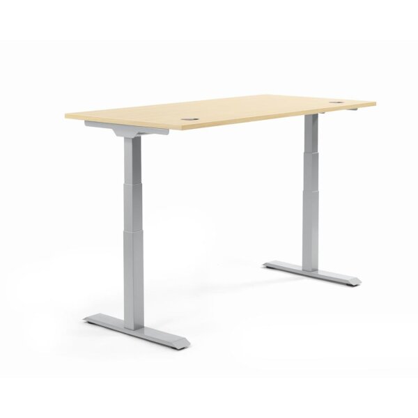Schreibtisch FLEX MODUL Maße: 1.800 x 605-1.255 x 800 mm (B x H x T) Spanplatte, melaminharzbeschichtet ahorn