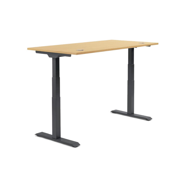 Schreibtisch FLEX MODUL Maße: 1.800 x 605-1.255 x 800 mm (B x H x T) Spanplatte, melaminharzbeschichtet buche
