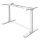Schreibtischgestell FLEX MODUL Schreibtischplatte 1.200-2.000 x 800 mm (B x T) 250 x 1.145 x 205 mm (B x H x T) höhenverstellbar 80kg Stahl weiß