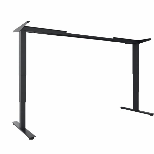 Schreibtischgestell move 2.0 Schreibtischplatte 2.000 x 800-1.000 mm (B x T) 1.940 x 605-1.265 x 1.150 mm (B x H x T) höhenverstellbar 100kg Metall anthrazit metallic