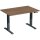 Geramöbel Schreibtisch Elevate Basic Maße: 1.200 x 730-1.230 x 800 mm (B x H x T) Dreischicht-Feinspan, melaminharzbeschichtet nussbaum