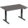 Geramöbel Schreibtisch Elevate Basic Maße: 1.200 x 730-1.230 x 800 mm (B x H x T) Dreischicht-Feinspan, melaminharzbeschichtet onyx