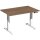 Geramöbel Schreibtisch Elevate Basic Maße: 1.200 x 730-1.230 x 800 mm (B x H x T) Dreischicht-Feinspan, melaminharzbeschichtet nussbaum
