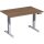 Geramöbel Schreibtisch Elevate Basic Maße: 1.200 x 730-1.230 x 800 mm (B x H x T) Dreischicht-Feinspan, melaminharzbeschichtet nussbaum