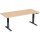 Geramöbel Schreibtisch Elevate Basic Maße: 1.800 x 730-1.230 x 800 mm (B x H x T) Dreischicht-Feinspan, melaminharzbeschichtet buche