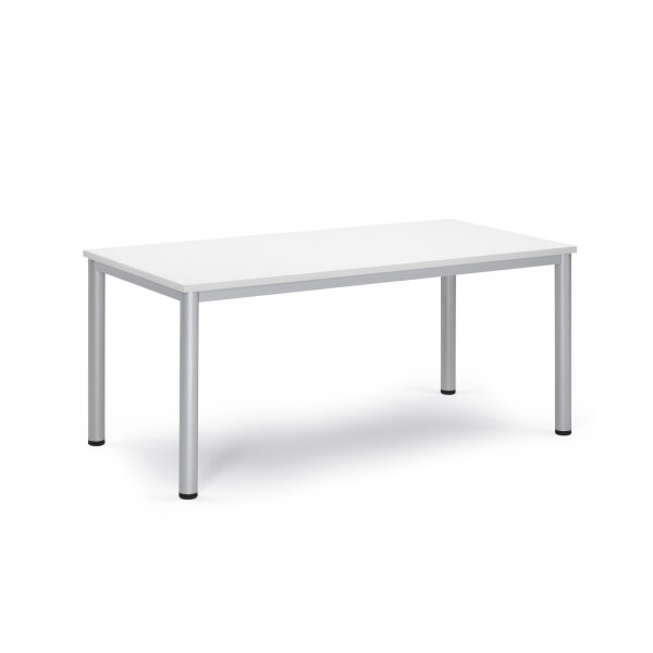 Konferenztisch BASE-MODUL Q 1.600 x 720 x 800 mm (B x H x T) 3-Schicht-Spanplatte, melaminharzbeschichtet Farbe der Tischplatte: weiß