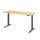 Hammerbacher Schreibtisch Basic Maße: 1.800 x 640 x 1.290 x 800 mm (B x H x T) Spanplatte ahorn