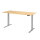 Hammerbacher Schreibtisch Basic Maße: 1.800 x 640 x 1.290 x 800 mm (B x H x T) Spanplatte ahorn
