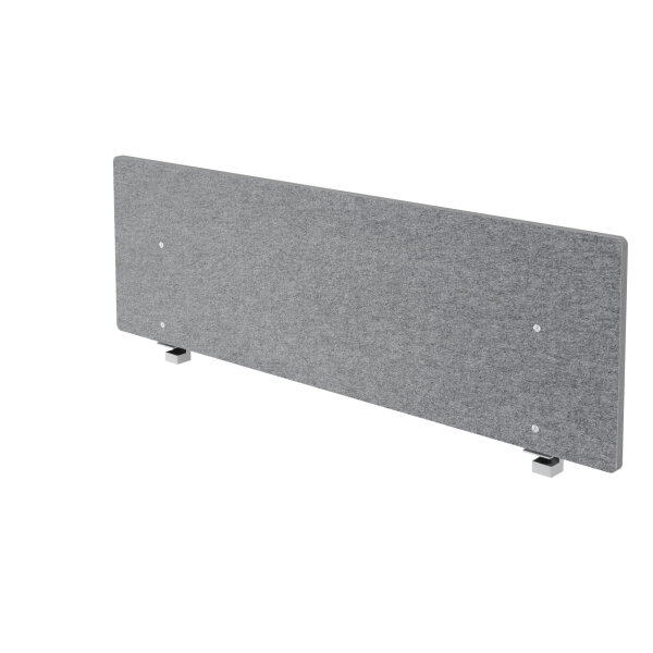 Tischtrennwand 159,5 x 50 cm (B x H) 2,7cm Schallabsorberklasse: C schwer entflammbar Filz grau
