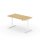 Sedus Schreibtisch se:lab Maße: 1.400 x 650-1.280 x 700 mm (B x H x T) Dreischicht-Feinspan eiche hell