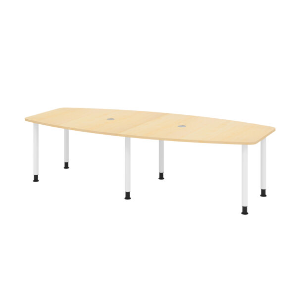 Hammerbacher Konferenztisch KT28C 2.800 x 720-740 x 1.300 mm (B x H x T) Spanplatte Farbe der Tischplatte: ahorn