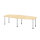 Hammerbacher Konferenztisch KT28C 2.800 x 720-740 x 1.300 mm (B x H x T) Spanplatte Farbe der Tischplatte: ahorn