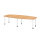 Hammerbacher Konferenztisch KT28C 2.800 x 720-740 x 1.300 mm (B x H x T) Spanplatte Farbe der Tischplatte: buche