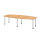 Hammerbacher Konferenztisch KT28C 2.800 x 720-740 x 1.300 mm (B x H x T) Spanplatte Farbe der Tischplatte: buche