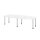Hammerbacher Konferenztisch KT28C 2.800 x 720-740 x 1.300 mm (B x H x T) Spanplatte Farbe der Tischplatte: weiß