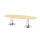 Hammerbacher Konferenztisch KT28C 2.800 x 755 x 1.300 mm (B x H) Spanplatte Farbe der Tischplatte: ahorn