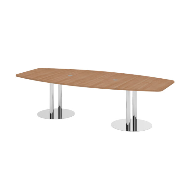 Hammerbacher Konferenztisch KT28C 2.800 x 755 x 1.300 mm (B x H) Spanplatte Farbe der Tischplatte: nussbaum