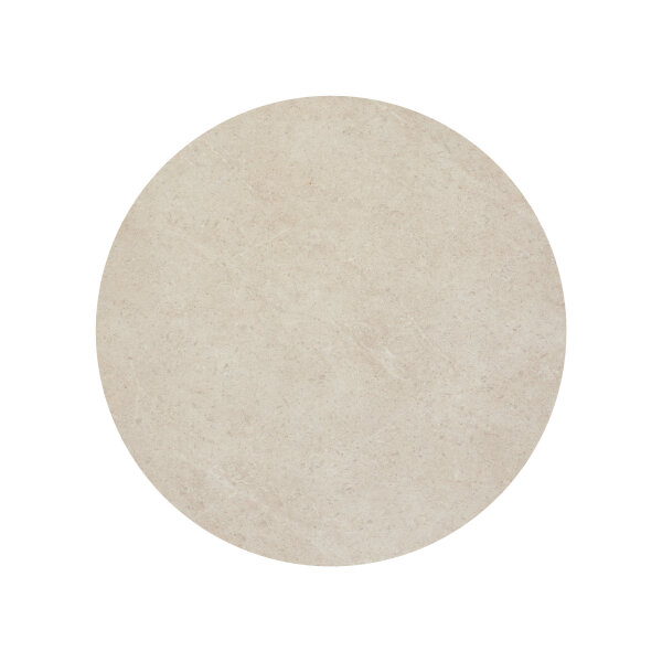 FEROS Tischplatte 70 x 1,2 cm (Ø x H) Hochdrucklaminat (HPL) sandstein