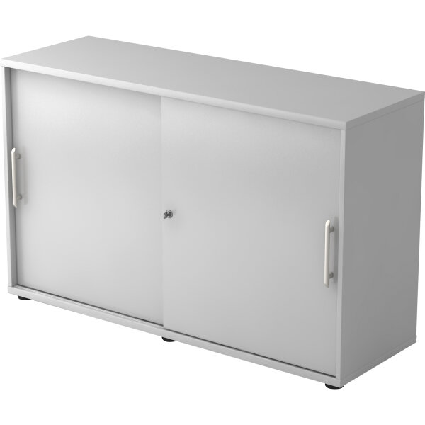 Hammerbacher Schiebetürenschrank 1.200 x 748 x 400 mm (B x H x T) grau