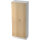 Hammerbacher Garderobenschrank 800 x 2.004 x 420 mm (B x H x T) Spanplatte, melaminharzbeschichtet Farbe der Front: eiche Farbe des Korpus: weiß