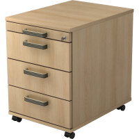 Hammerbacher Rollcontainer Solid 428 x 590 x 580 mm (B x...