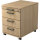 Hammerbacher Rollcontainer Solid 428 x 590 x 580 mm (B x H x T) 4 Schubladen Spanplatte, melaminharzbeschichtet eiche eiche
