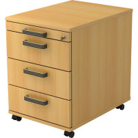 Hammerbacher Rollcontainer Solid 428 x 590 x 580 mm (B x...