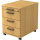 Hammerbacher Rollcontainer Solid 428 x 590 x 580 mm (B x H x T) 4 Schubladen Spanplatte, melaminharzbeschichtet buche buche