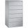 C+P Karteischrank Acurado 787 x 1.357 x 590 mm (B x H x T) 6 Schubladen Stahl, lackiert lichtgrau