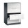 C+P Hängeregistraturschrank Asisto 800 x 1.298 x 600 mm (B x H x T) Stahl, lackiert Farbe der Front: lichtgrau Farbe des Korpus: schwarzgrau