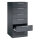 C+P Karteischrank Asisto 562 x 1.298 x 600 mm (B x H x T) 6 Schubladen Stahl, lackiert schwarzgrau