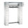 C+P Garderobenschrank Serie 8070 1.430 x 1.950 x 480 mm (B x H x T) Stahl, lackiert lichtgrau