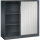 C+P Rollladenschrank Asisto 1.200 x 1.310 x 435 mm (B x H x T) 2 Fachböden lichtgrau schwarzgrau