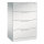 C+P Karteischrank Asisto 800 x 1.298 x 600 mm (B x H x T) 4 Schubladen Stahl, lackiert lichtgrau