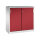 C+P Schiebetürenschrank Acurado 1.200 x 1.200 x 500 mm (B x H x T) 2 Fachböden Stahl, lackiert Farbe der Front: rubinrot Farbe des Korpus: lichtgrau