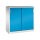 C+P Schiebetürenschrank Acurado 1.200 x 1.200 x 500 mm (B x H x T) 2 Fachböden Stahl, lackiert Farbe der Front: lichtblau Farbe des Korpus: lichtgrau