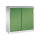 C+P Schiebetürenschrank Acurado 1.200 x 1.200 x 500 mm (B x H x T) 2 Fachböden Stahl, lackiert Farbe der Front: resedagrün Farbe des Korpus: lichtgrau