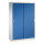 C+P Schiebetürenschrank Acurado 1.200 x 1.950 x 500 mm (B x H x T) 4 Fachböden Stahl, lackiert Farbe der Front: enzianblau Farbe des Korpus: lichtgrau