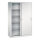 C+P Schiebetürenschrank Acurado 1.200 x 1.950 x 500 mm (B x H x T) 4 Fachböden Stahl, lackiert Farbe der Front: lichtgrau Farbe des Korpus: lichtgrau