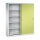 C+P Schiebetürenschrank Acurado 1.600 x 1.950 x 400 mm (B x H x T) 8 Fachböden Stahl, lackiert Farbe der Front: clowngrün Farbe des Korpus: lichtgrau