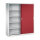 C+P Schiebetürenschrank Acurado 1.600 x 1.950 x 500 mm (B x H x T) 8 Fachböden Stahl, lackiert Farbe der Front: rubinrot Farbe des Korpus: lichtgrau