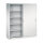 C+P Schiebetürenschrank Acurado 1.600 x 1.950 x 500 mm (B x H x T) 8 Fachböden Stahl, lackiert Farbe der Front: lichtgrau Farbe des Korpus: lichtgrau